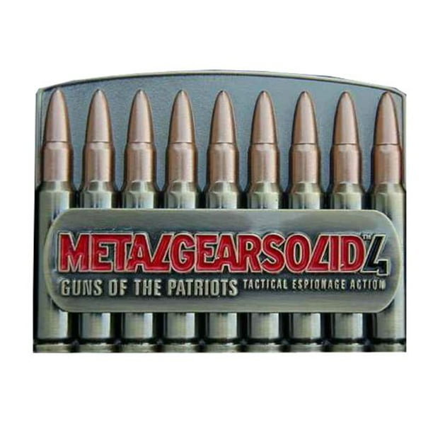 METAL GEAR Solid 4 Metal Ammo Belt Buckle 